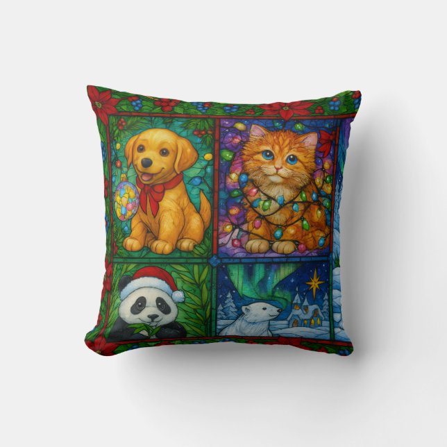 Coussin Christmas Throw Pillow (Recto)