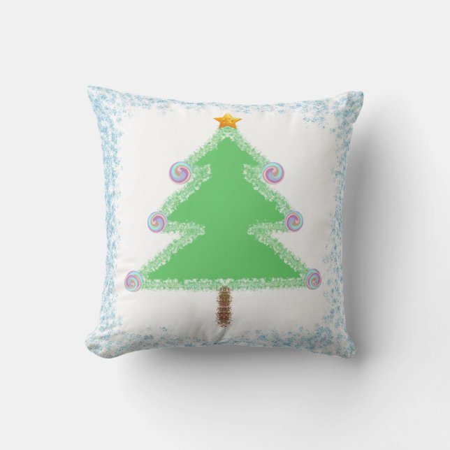Coussin Christmas Tree Throw Cushion (Recto)