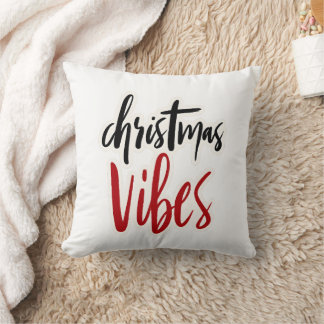 Coussin 🎄 “Christmas Vibes” Throw Pillow 🎅✨