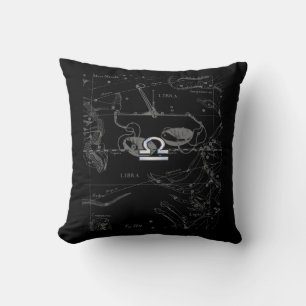 Coussin Chrome Argent comme Libra Zodiac Connexion Heveliu