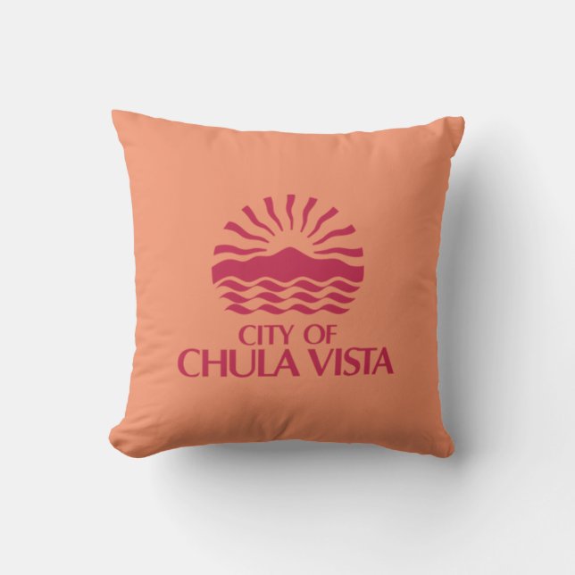 Coussin Chula Vista, Californie (Recto)
