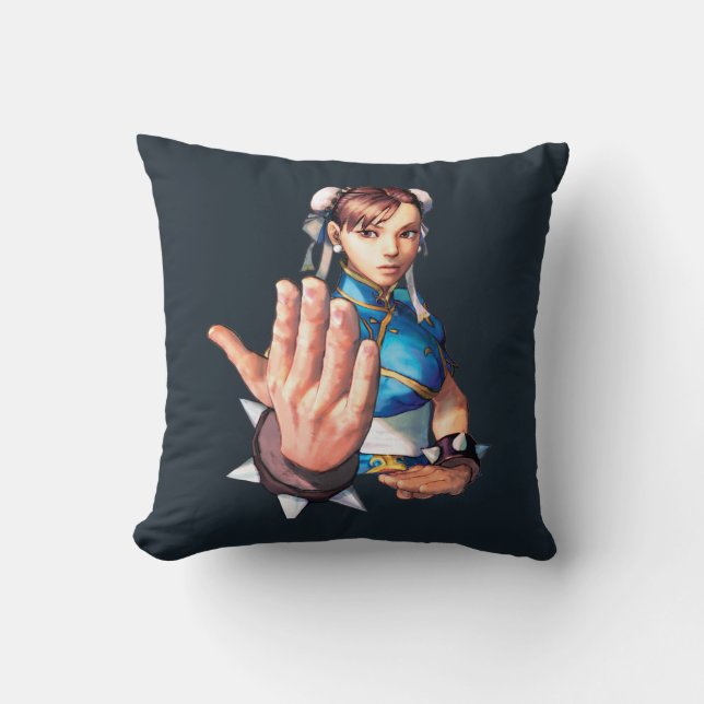 Coussin Chun-Li avec la main (Recto)