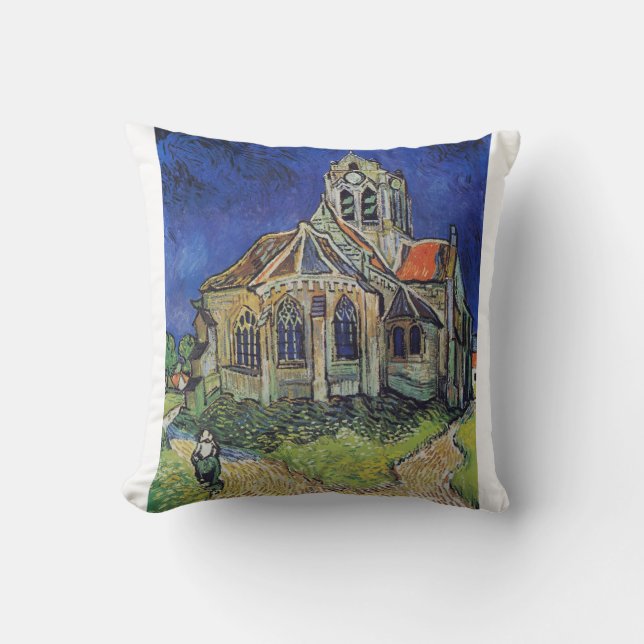Coussin Church at Auvers 1890 par Vincent van Gogh (Recto)