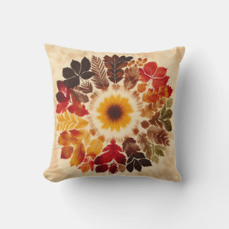 Coussin Chute / Tie Dye / Feuille