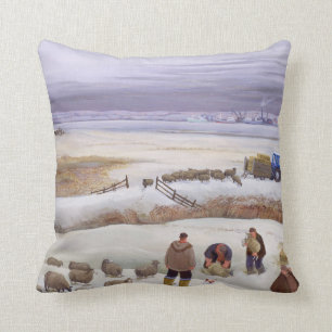 Coussin Chutes de neige d'hiver