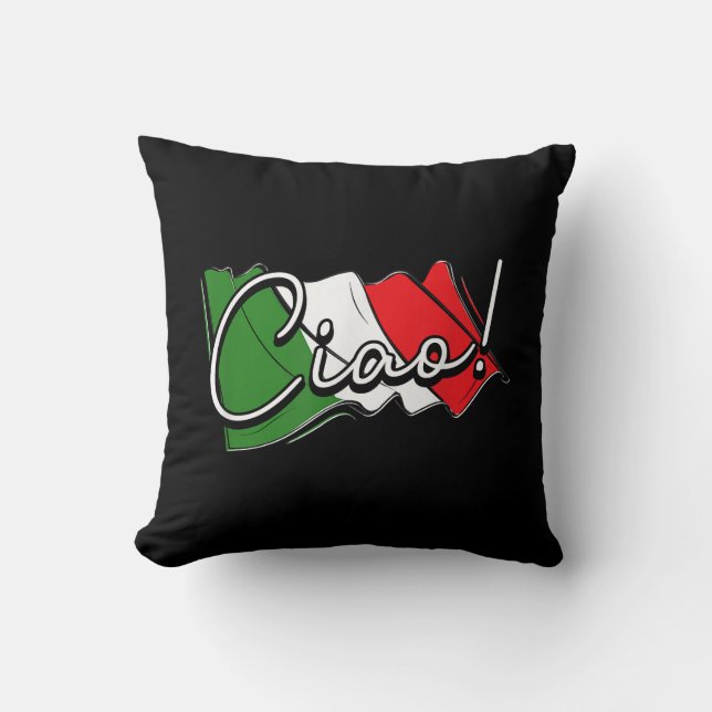 Coussin Ciao ! - Scooter Venise italien et européen et La (Recto)