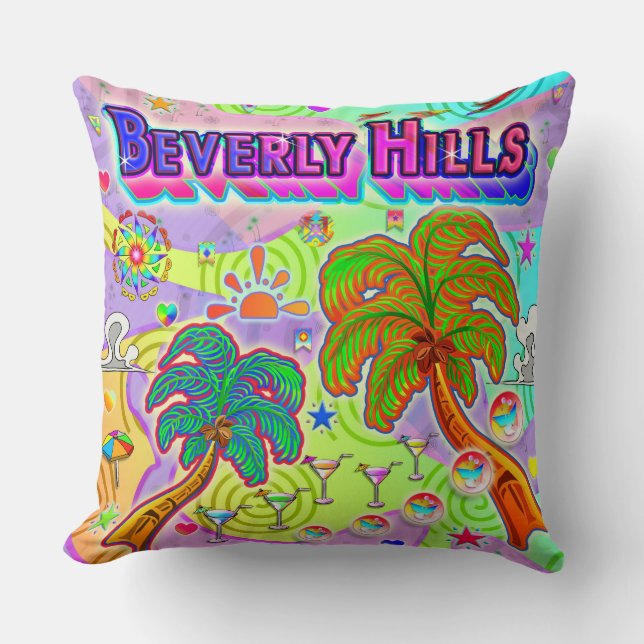 Coussin cible de vacances de Beverly Hills (Recto)