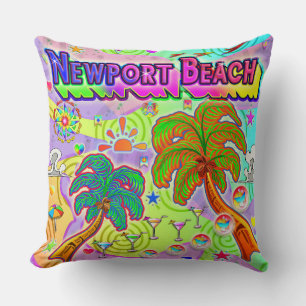 Coussin cible de vacances de Newport Beach