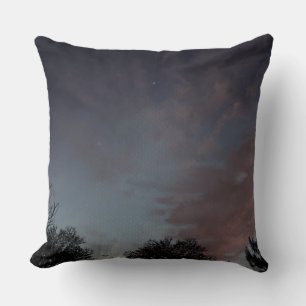 Coussin Ciel ensoleillé d'hiver avec étoiles