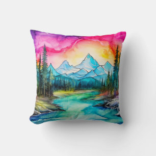 Coussin Ciel nocturne animé après minuit
