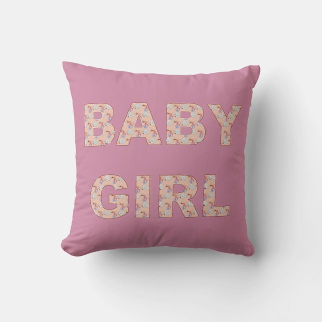 Coussin Cigognes de bébés (Recto)