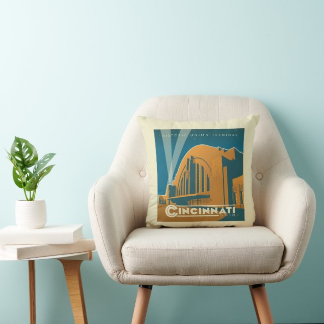 Coussin Cincinnati, Ohio | Terminal Union historique (Chaise)