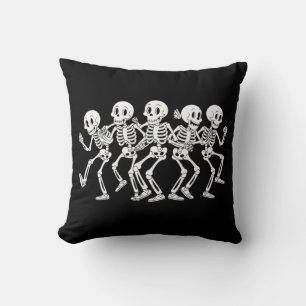 Coussin cinq squelettes dansants