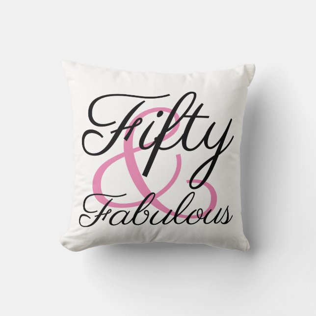 Coussin Cinquante et fabuleux 50e anniversaire (Recto)