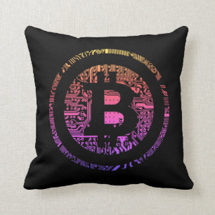 Coussin Circuiterie en Bitcoin noir Oreillère Ipanema