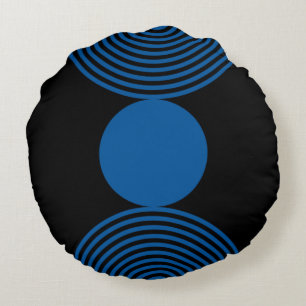 Coussin circulaire circulaire Motif circulaire ble
