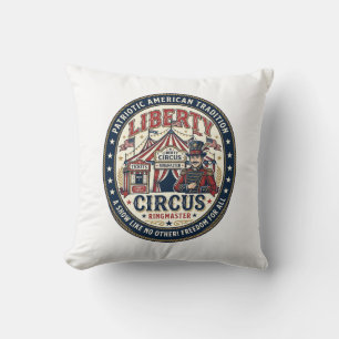 Coussin Cirque de la Liberté Patriotique Patriotique Cirqu