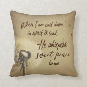 Coussin Citation de Christian Hymn