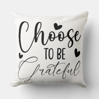 Coussin citation de gratitude