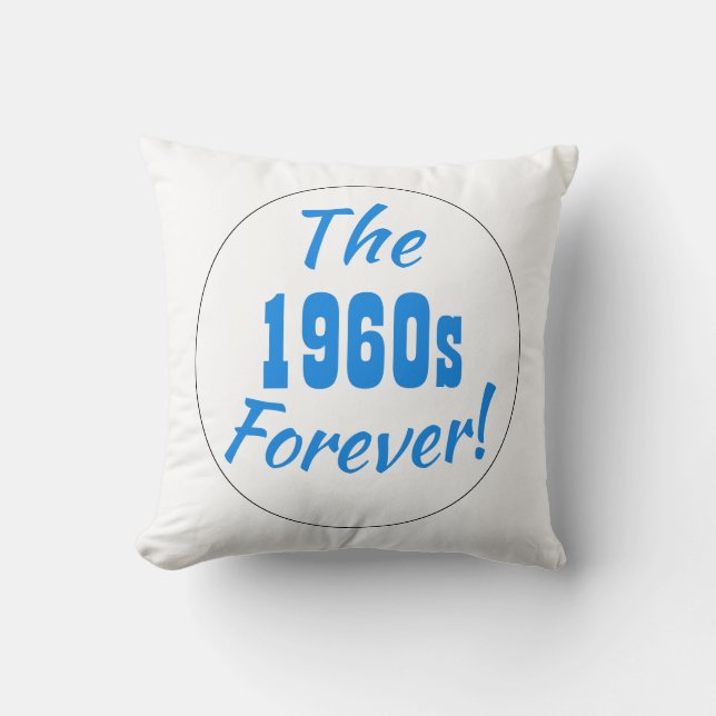 Coussin Citation de la décennie 1960 Rétro Amusant Typogra (Recto)