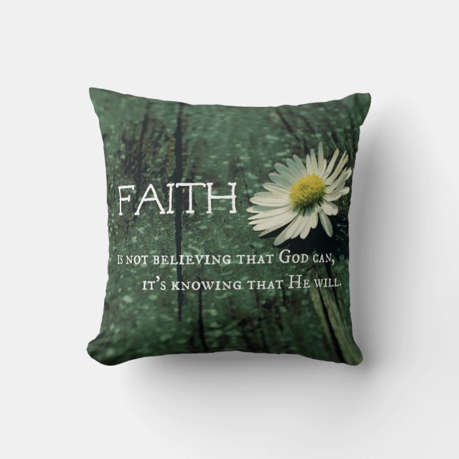 Coussin Citation de la foi (Recto)