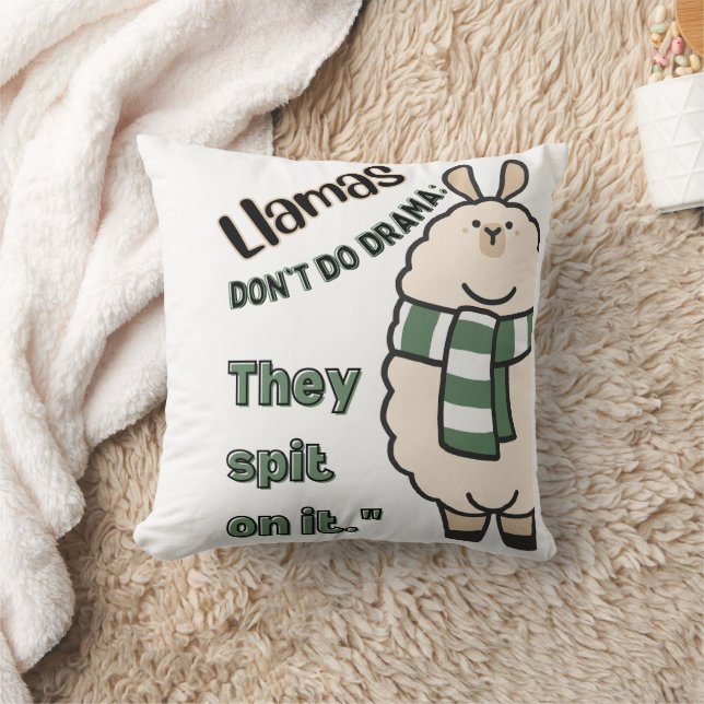 Coussin citation de llama (Couverture)