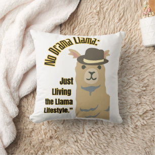 Coussin citation de llama