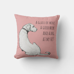 Coussin Citation de maman de chien minimaliste Labrador Ar