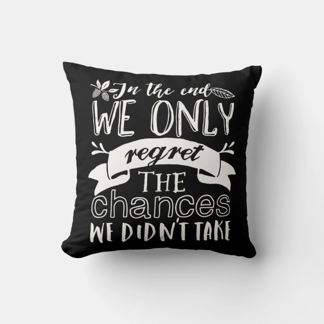 Coussin Citation De Motivation Inspirationnelle Prenant De (Recto)