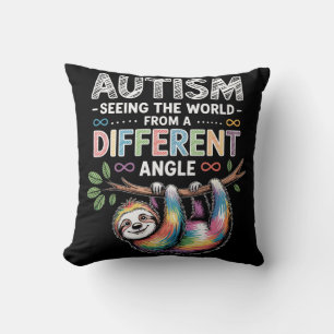 Coussin Citation de sensibilisation à l'autisme Esprit uni