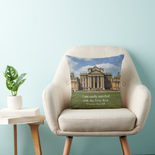 Coussin Citation De Winston Churchill; Très Meilleur, Blen