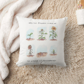 Coussin Citation des fleurs