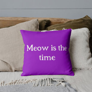 Coussin Citation drôle personnalisée pour amateur de chat