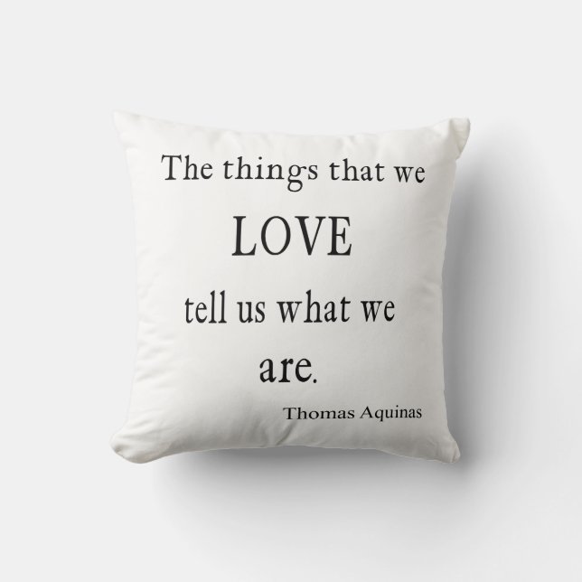 Coussin Citation inspirée/citations d'amour vintage (Recto)