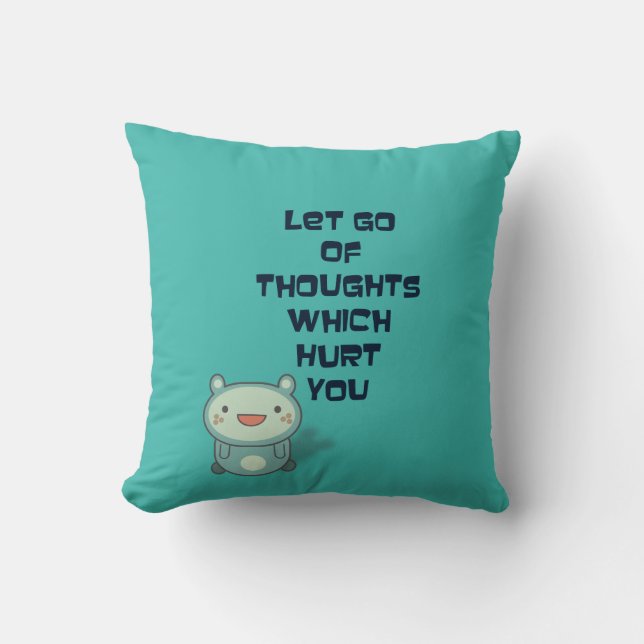 Coussin Citation intéressante et stimulante (Recto)