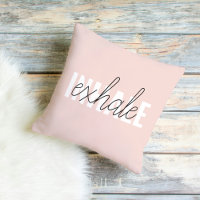 Citation moderne Pastel Pink Inhale Exhale