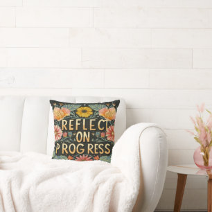 COUSSIN CITATION MOTIVÉE CLASSIQUE FLORALE