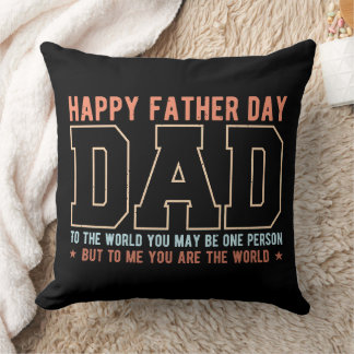 Coussin Citation Papa Tu Es Le Monde