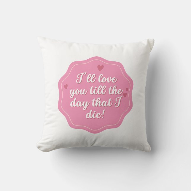 Coussin Citation | Rose | Pastel (Recto)