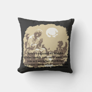 Coussin Citation « Silence & Succès » motivante