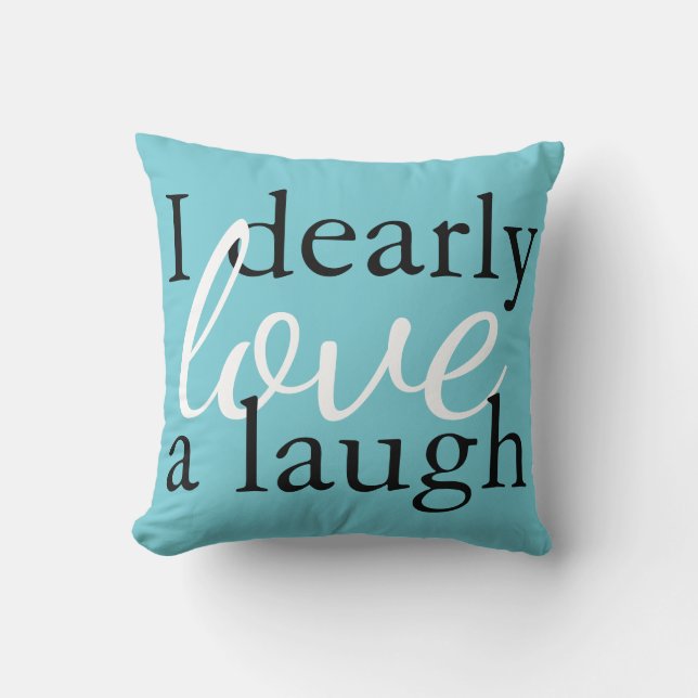 Coussin Citation turquoise de livre de Jane Austen de (Recto)