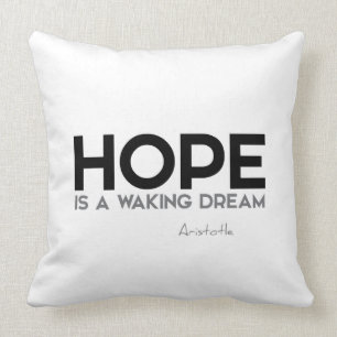 Coussin CITATIONS : Aristote : Espoir
