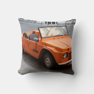 Coussin Citroen orange Mehari