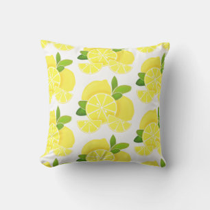 Coussin Citron citron tranches de citron fruits tropicaux 