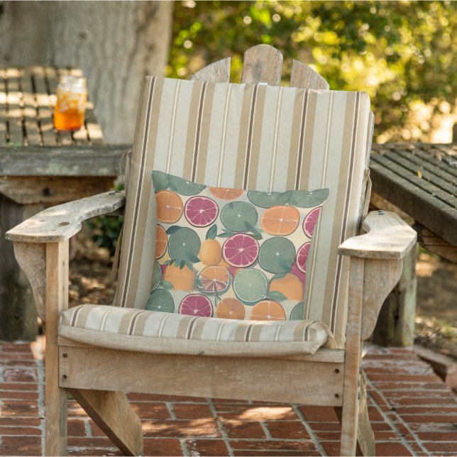Coussin Citron dans des tons feutrés (Chaise)