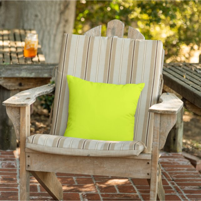 Coussin Citron jaune à l'extérieur (Chaise)