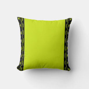 Coussin Citron Noir