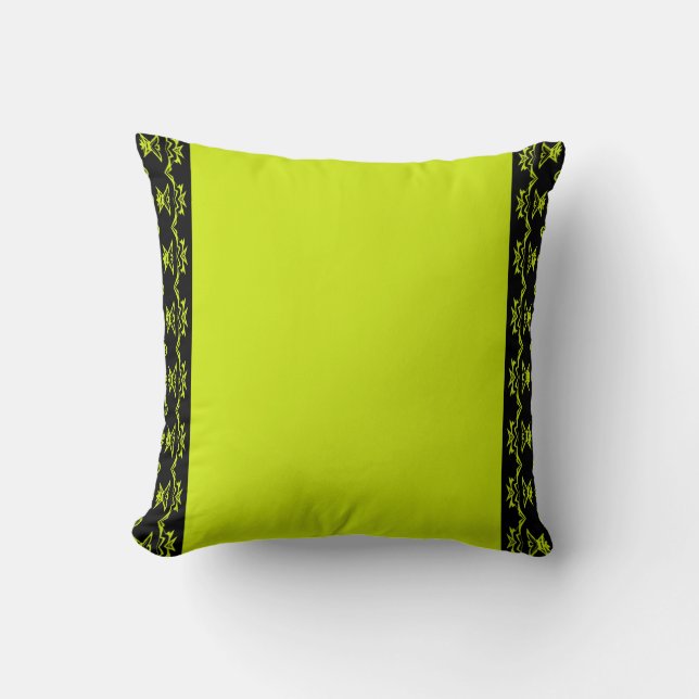 Coussin Citron Noir (Recto)