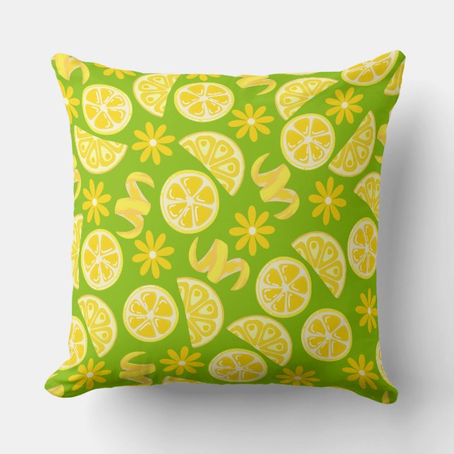 Coussin citrons citrus citrus chef limonade mignon jaune v (Recto)