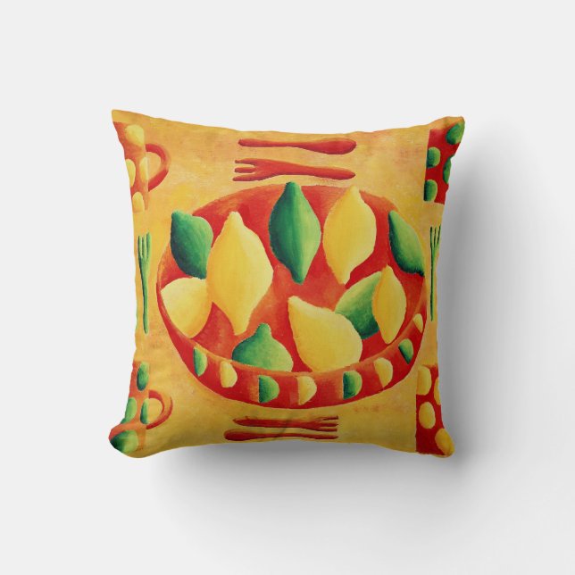 Coussin Citrons et Limes (Recto)